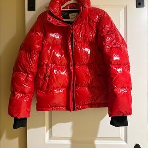 Vibrant Red Kids Puffer Jacket